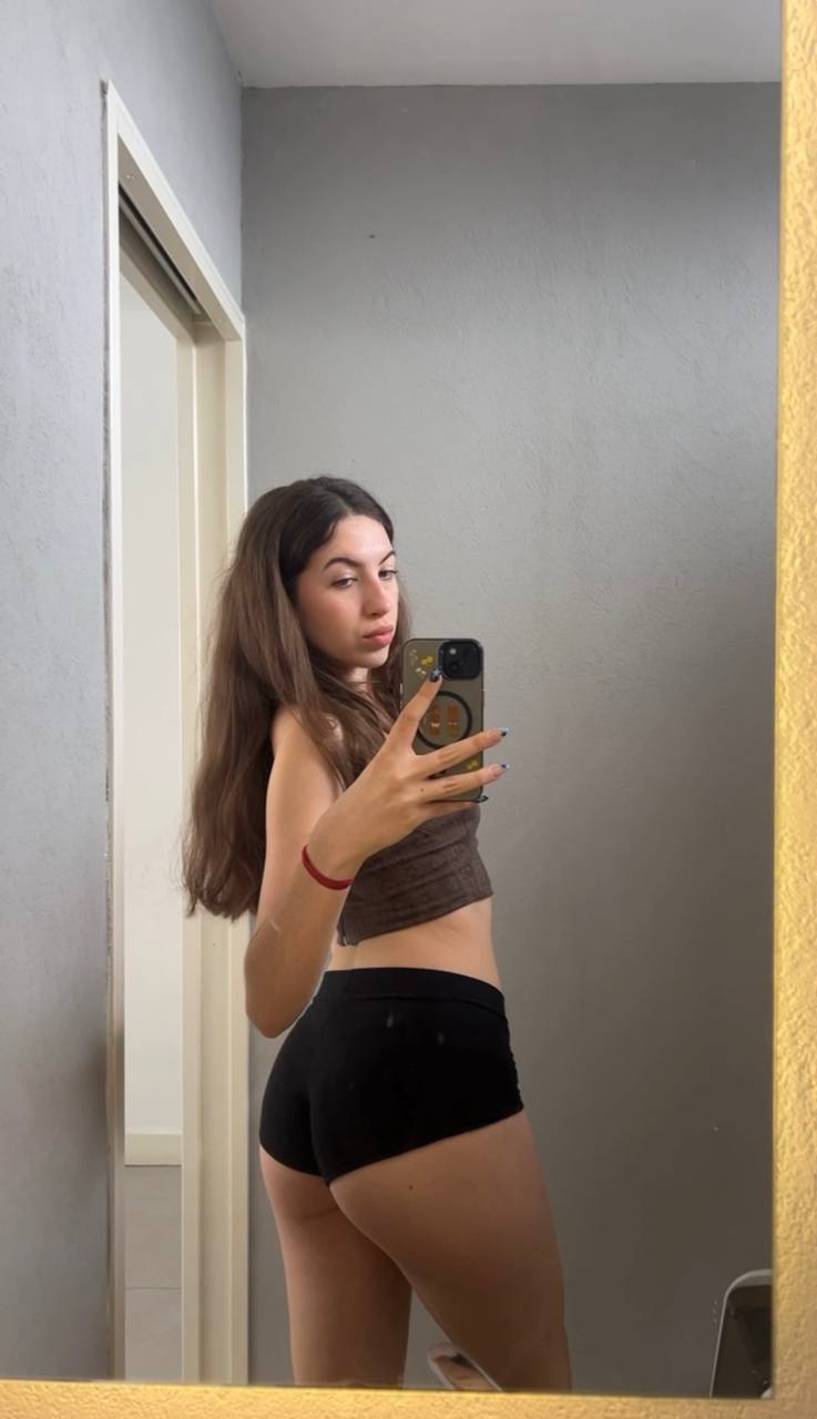 Amber in her underwear in Poznan